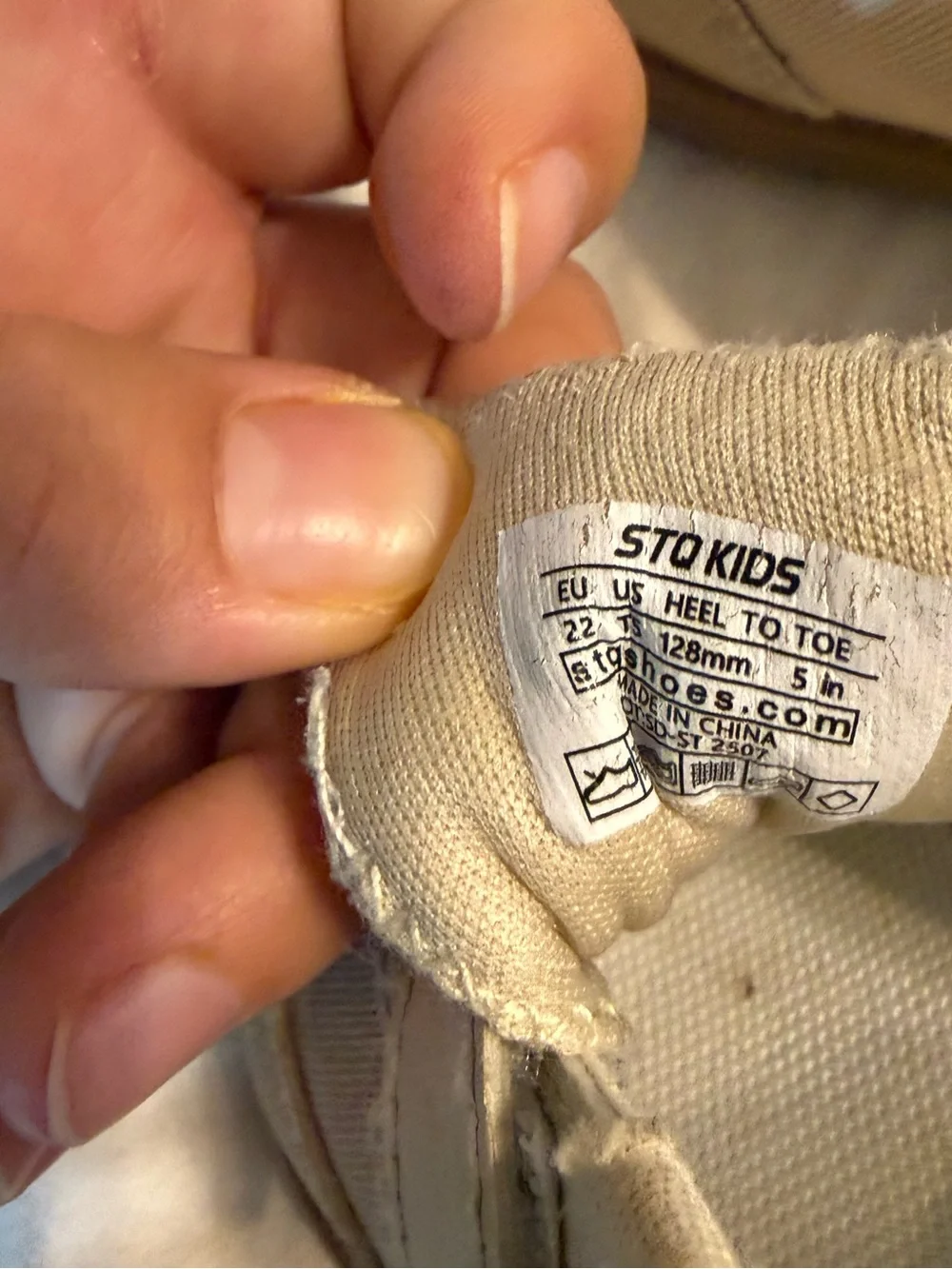 Kids Velcro Casual Sneakers - Cream